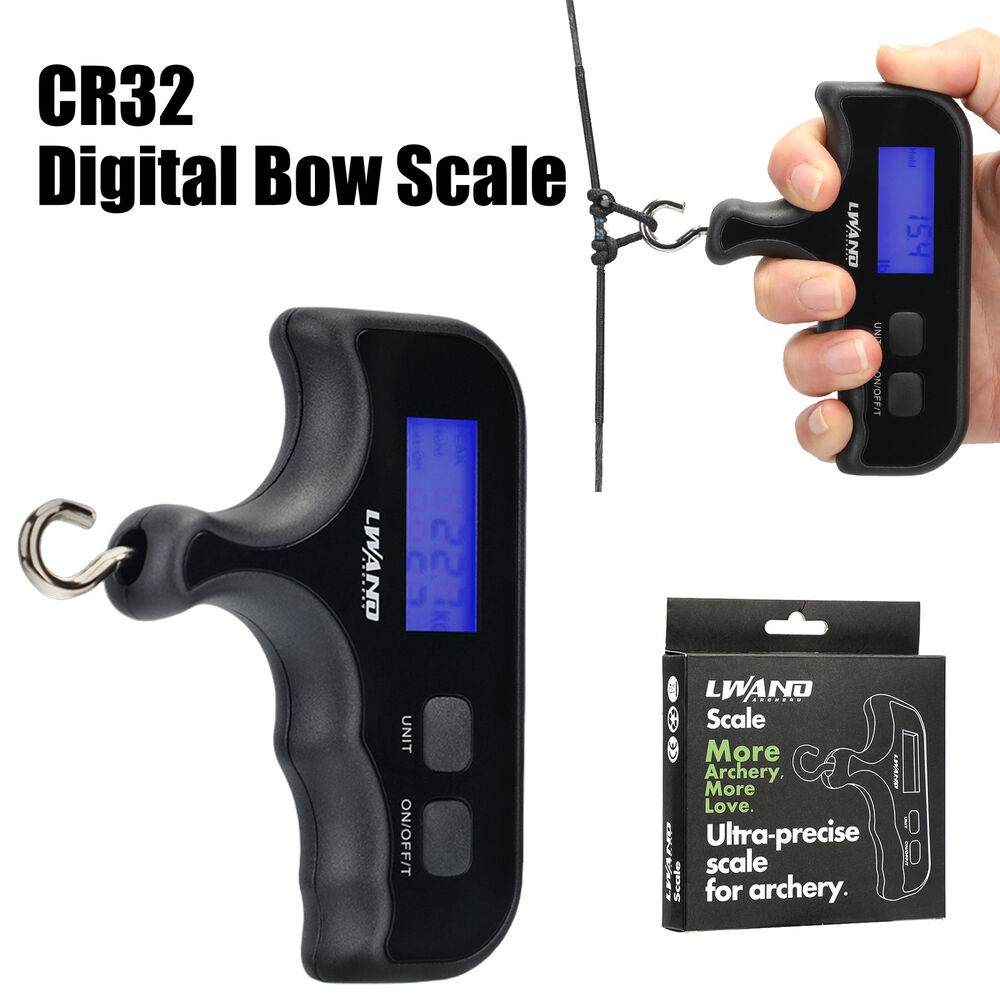 Archery Bow Scale CR32 – Digital 4.5–110lbs Aluminum Alloy Bow Weight Gauge
